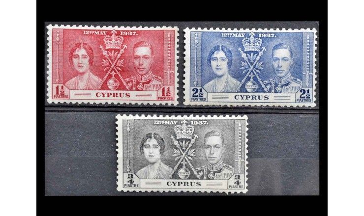 Кипр 1937 г. "Коронация короля Георга VI и королевы Елизаветы"