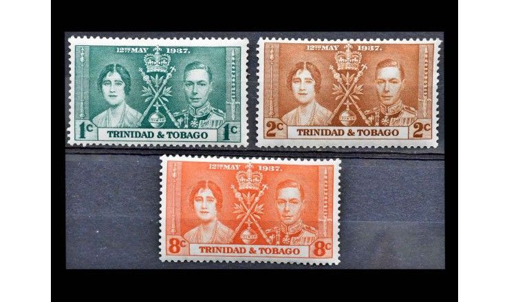 Тринидад и Тобаго 1937 г. "Коронация короля Георга VI и королевы Елизаветы" 