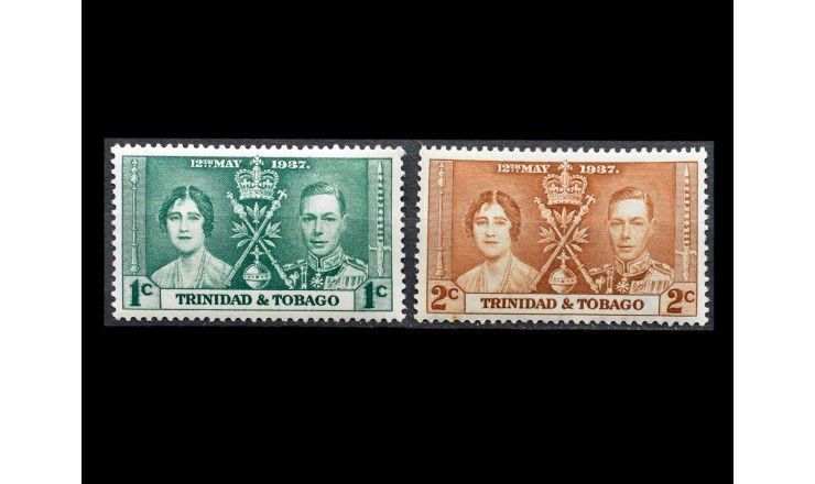 Тринидад и Тобаго 1937 г. "Коронация короля Георга VI и королевы Елизаветы" 