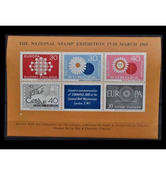 Финляндия 1961 г. "Национальная выставка марок" 
