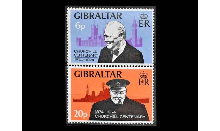 Гибралтар 1974 г. "100 лет со дня рождения Уинстона Черчилля"