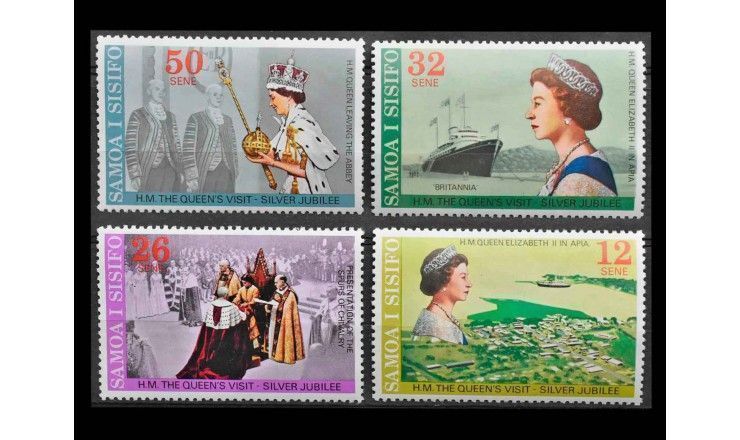 Самоа 1977 г. "25 лет правления королевы Елизаветы II"
