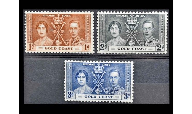 Золотой Берег 1937 г. "Коронация короля Георга VI и королевы Елизаветы" 