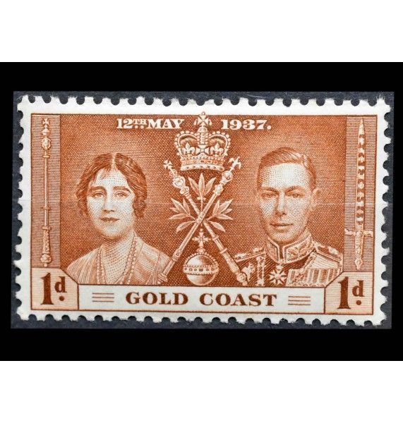 Золотой Берег 1937 г. "Коронация короля Георга VI и королевы Елизаветы" 