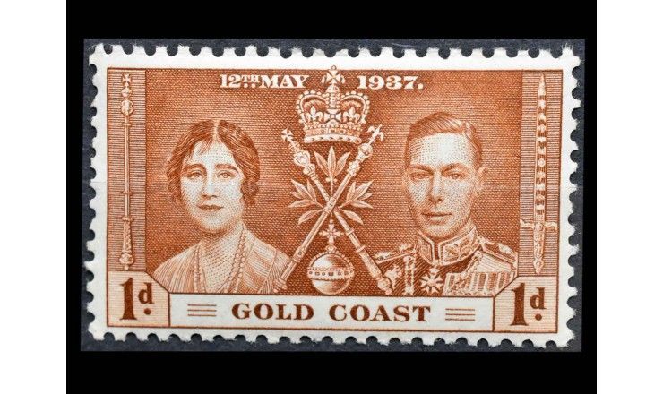 Золотой Берег 1937 г. "Коронация короля Георга VI и королевы Елизаветы" 