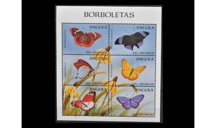 Ангола 1998 г. "Бабочки"