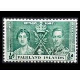 Фолклендские острова 1937 г. "Коронация короля Георга VI и королевы Елизаветы" 