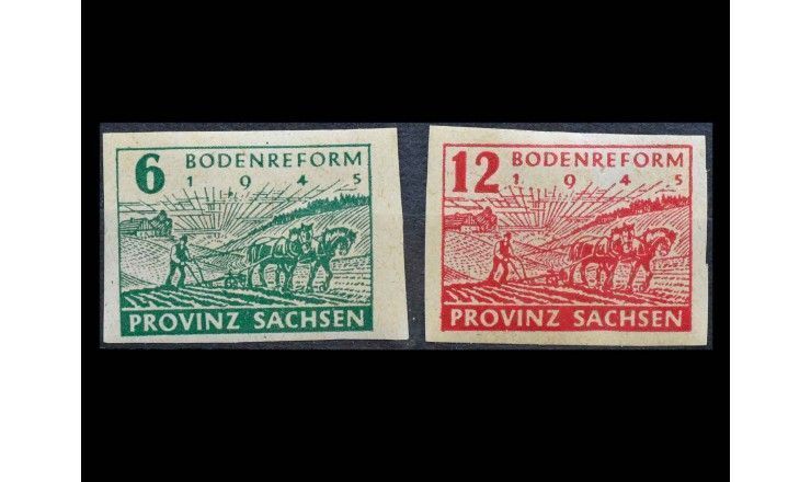 Германия (Советская оккупация, Саксония) 1945 г. "Земельная реформа"