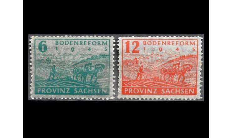 Германия (Советская оккупация, Саксония) 1946 г. "Земельная реформа"
