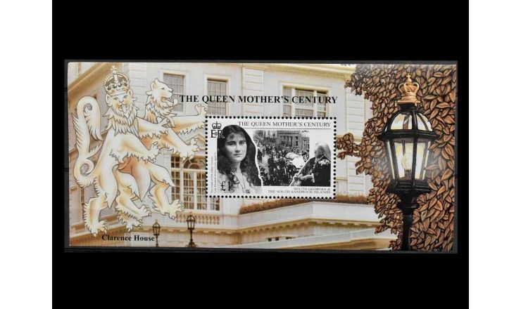 Южная Георгия и Сандвичевы О-ва 1999 г. "99 лет со дня рождения королевы-матери Елизаветы"