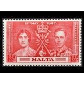 Мальта 1937 г. "Коронация короля Георга VI и королевы Елизаветы" 