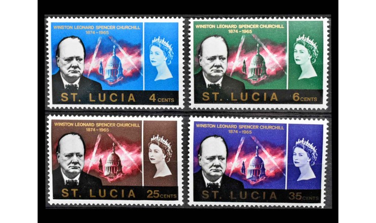 Сент-Люсия 1966 г. "Уинстон Спенсер Черчилль"