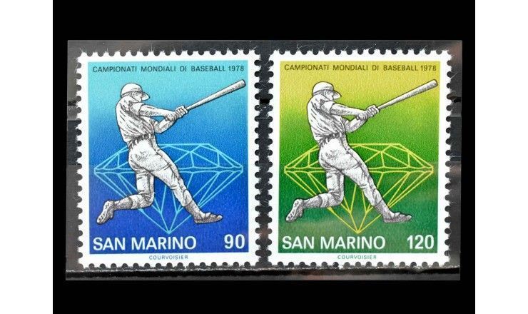 Сан-Марино 1978 г. "Чемпионат мира по бейсболу, Италия"