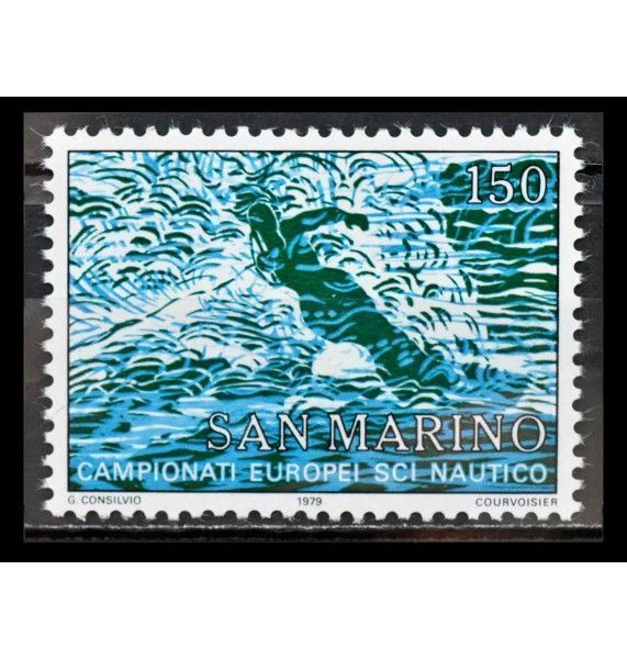 Сан-Марино 1979 г. "Чемпионат Европы по водным лыжам, Кастель-Гандольфо"