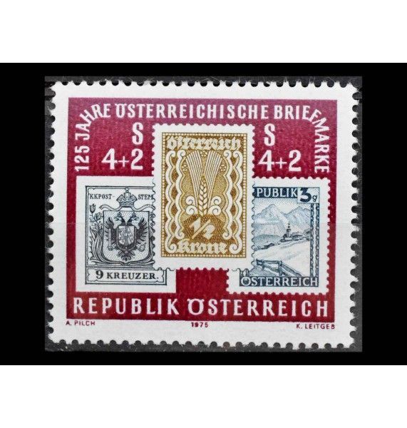 Австрия 1975 г. "125 лет почтовым маркам Австрии"