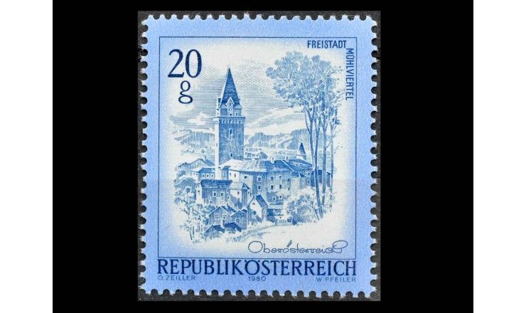 Австрия 1980 г. "Прекрасная Австрия: Замок Фрайштадт в Мюльфиртеле"