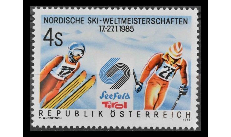 Австрия 1985 г. "Чемпионат мира по лыжным видам спорта, Зефельд"