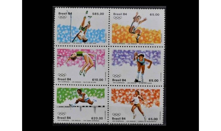 Бразилия 1984 г. "Летние Олимпийские игры, Лос-Анджелес"