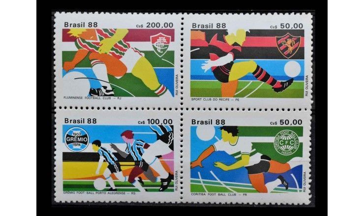 Бразилия 1988 г. "Чемпионы Бразилии по футболу"