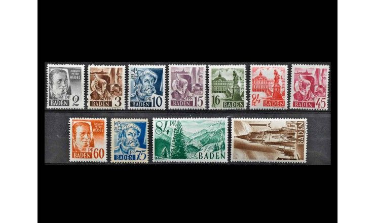 Баден (Французская оккупация) 1947 г. "Личности и достопримечательности Бадена" 
