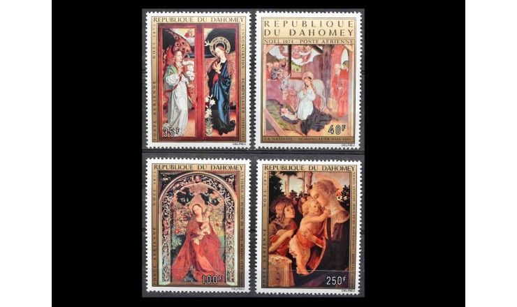 Дагомея 1974 г. "Рождество: Живопись"
