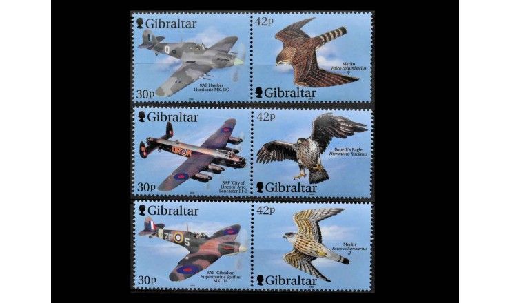 Гибралтар 2000 г. "Истребители и хищные птицы: 60 лет Битве за Британию" 