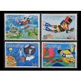 Гибралтар 2000 г. "Международный конкурс детских рисунков "Будущее на почтовых марках"