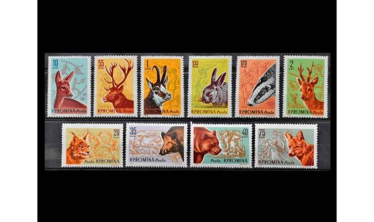 Румыния 1961 г. "Охотничьи животные"