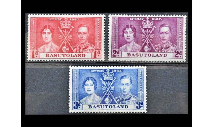Басутоленд 1937 г. "Коронация короля Георга VI и королевы Елизаветы"