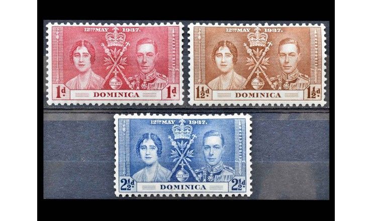 Доминика 1937 г. "Коронация короля Георга VI и королевы Елизаветы" 