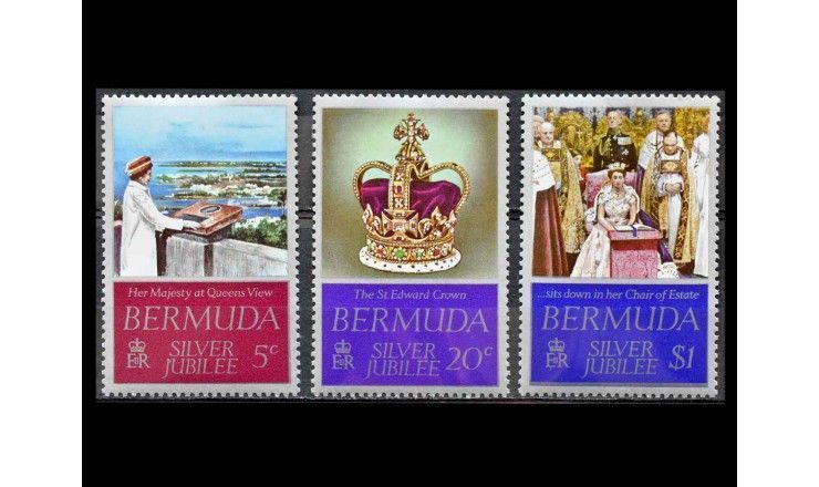 Бермудские Острова 1977 г. "25 лет правления королевы Елизаветы II"
