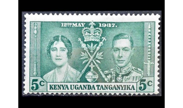 Кения, Уганда, Танганьика (Восточноафриканское сообщество) 1937 г. "Коронация короля Георга VI и королевы Елизаветы" 