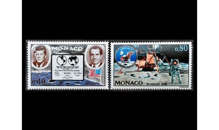 Монако 1970 г. "1-я годовщина первой высадки человека на Луну"