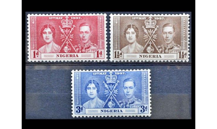 Нигерия 1937 г. "Коронация короля Георга VI и королевы Елизаветы" 