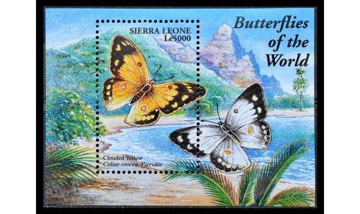 Сьерра-Леоне 2001 г. "Бабочки"