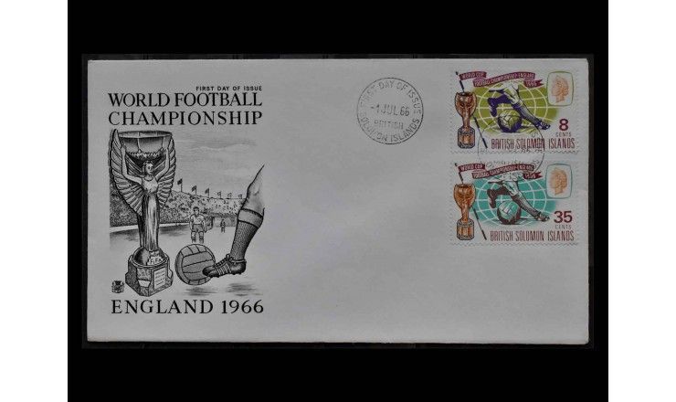 Британские Соломоновы острова 1966 г. "Чемпионат мира по футболу, Англия" FDC