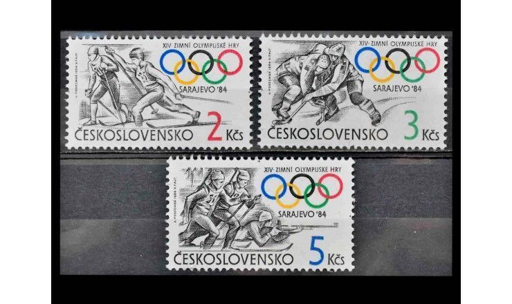 Чехословакия 1984 г. "Зимние Олимпийские игры, Сараево"