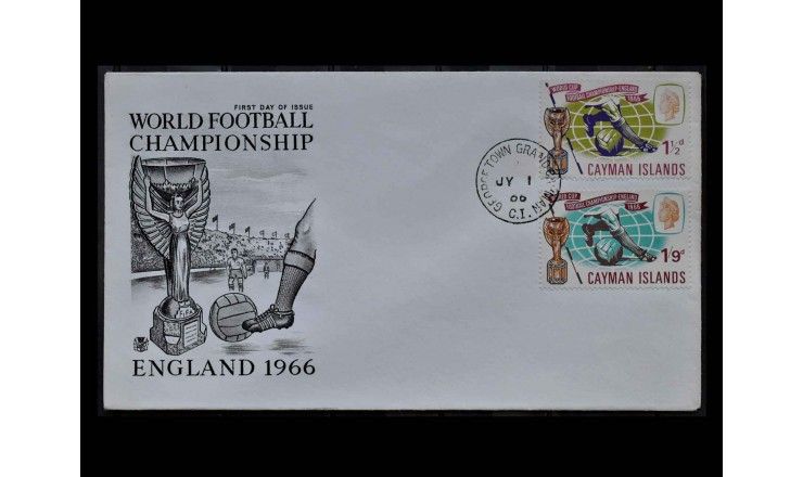 Каймановы острова 1966 г. "Чемпионат мира по футболу, Англия" FDC