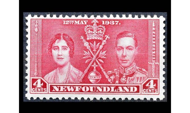 Ньюфаундленд 1937 г. "Коронация короля Георга VI и королевы Елизаветы" 