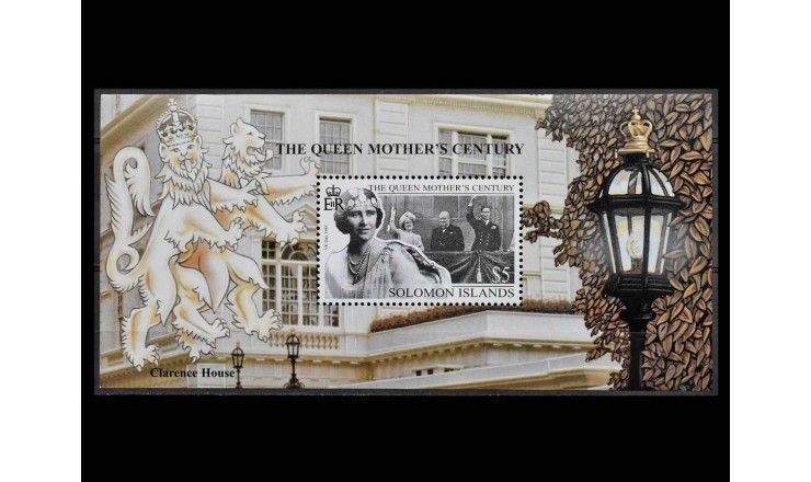 Соломоновы острова 1999 г. "99 лет со дня рождения королевы-матери Елизаветы"