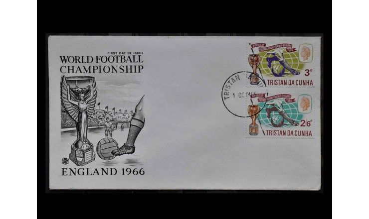 Тристан-да-Кунья 1966 г. "Чемпионат мира по футболу, Англия" FDC