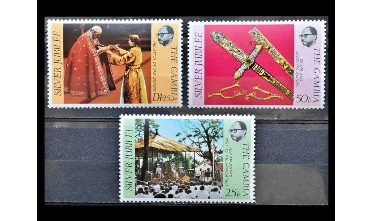 Гамбия 1977 г. "25 лет правления королевы Елизаветы II"