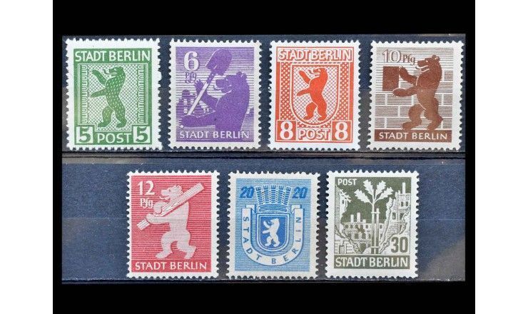 Германия (Берлин и Бранденбург) 1945 г. "Берлинский медведь и дуб"