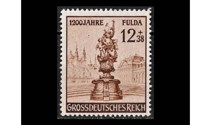 Германия (Третий Рейх) 1944 г. "1200 лет городу Фульда: Скульптура Флоравасе"