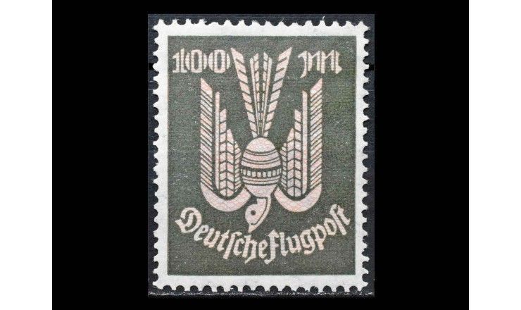 Германия (Веймарская республика) 1923 г. "Авиапочтовые марки: Деревянный голубь"