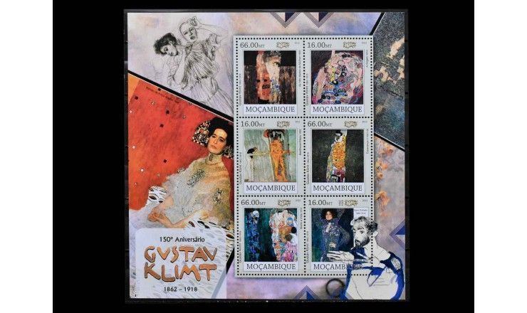 Мозамбик 2012 г. "150 лет со дня рождения Густава Климта"