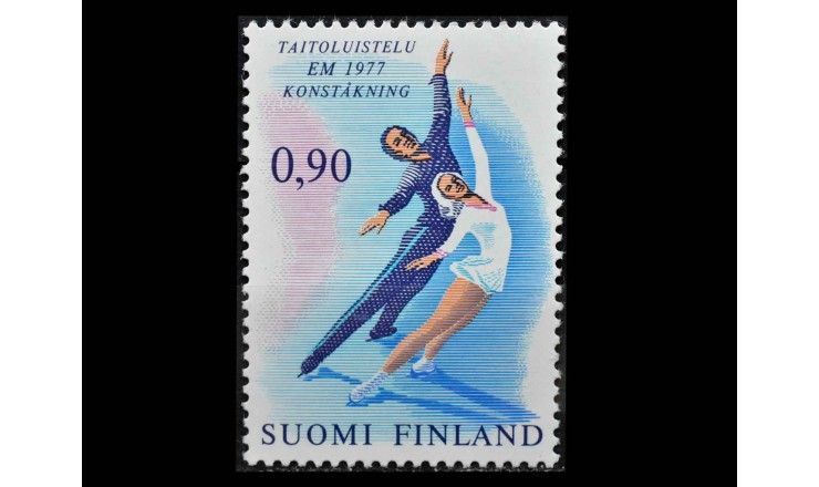 Финляндия 1977 г. "Чемпионат Европы по фигурному катанию"