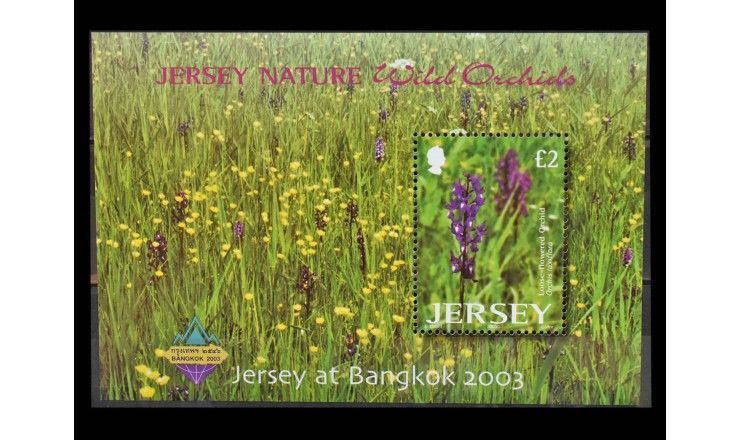 Джерси 2003 г. "Международная выставка марок BANGKOK 2003" (надпечатка)