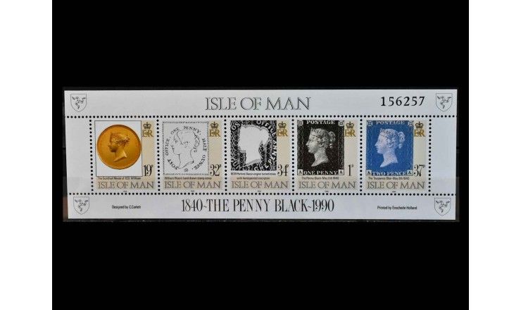 Остров Мэн 1990 г. "150 лет почтовым маркам"