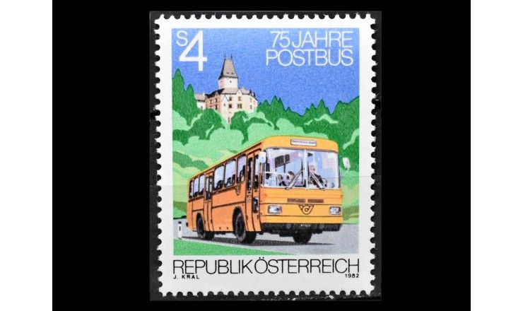 Австрия 1982 г. "75 лет почтовому автобусному сообщению"